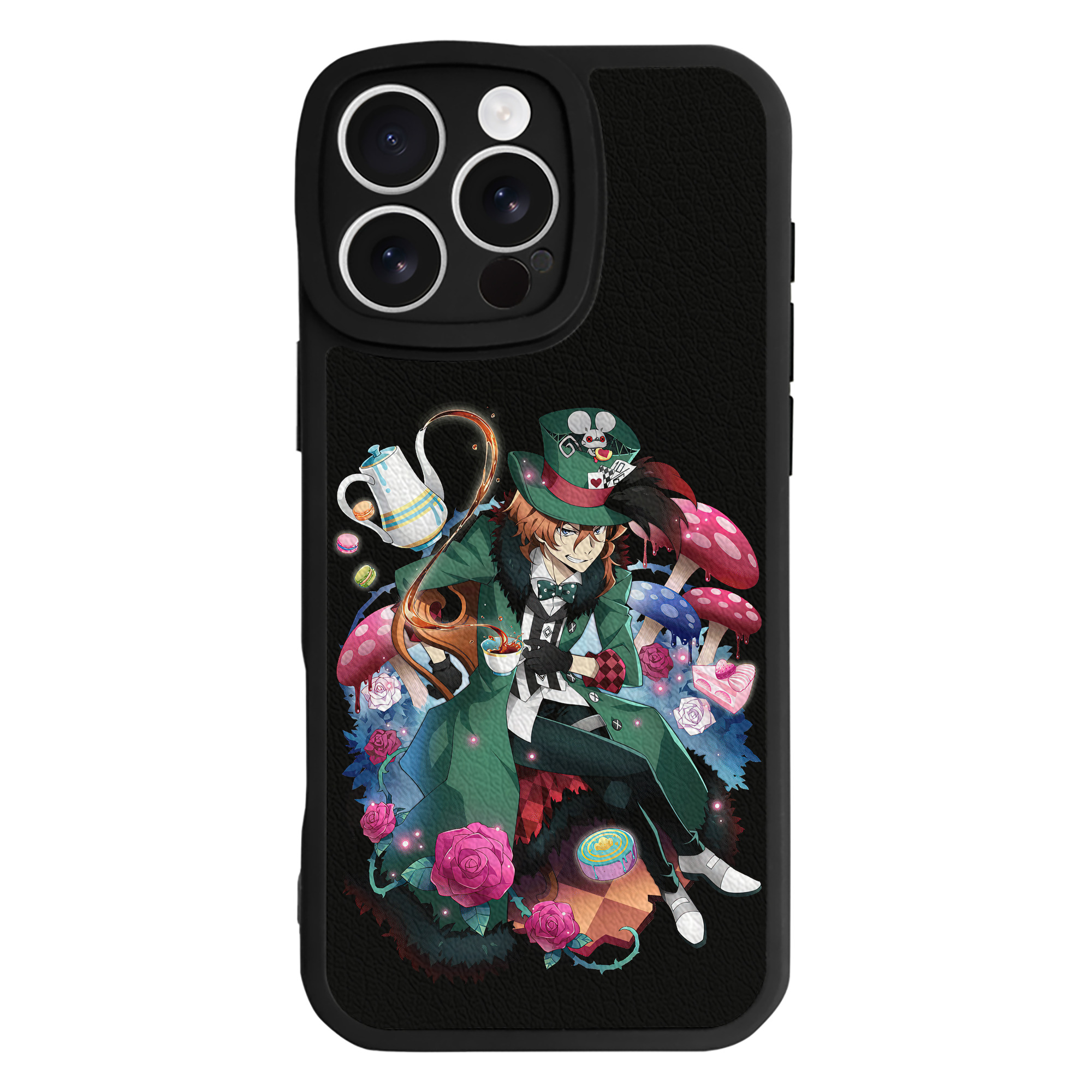 （画像用） 文豪ストレイドッグス Bungo Stray Dogs 【iPhone 16シリーズ対応】シリコンスマホケース（レザー調） 材質：シリコン